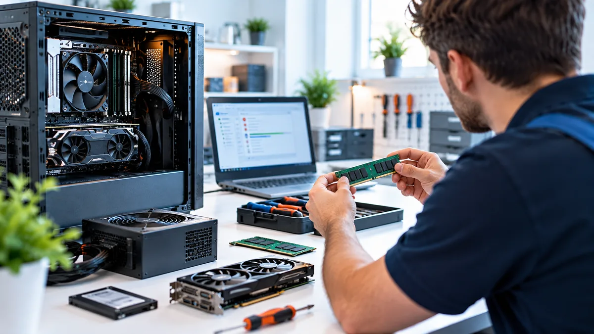 Hardware-Fehleranalyse und Komponententausch